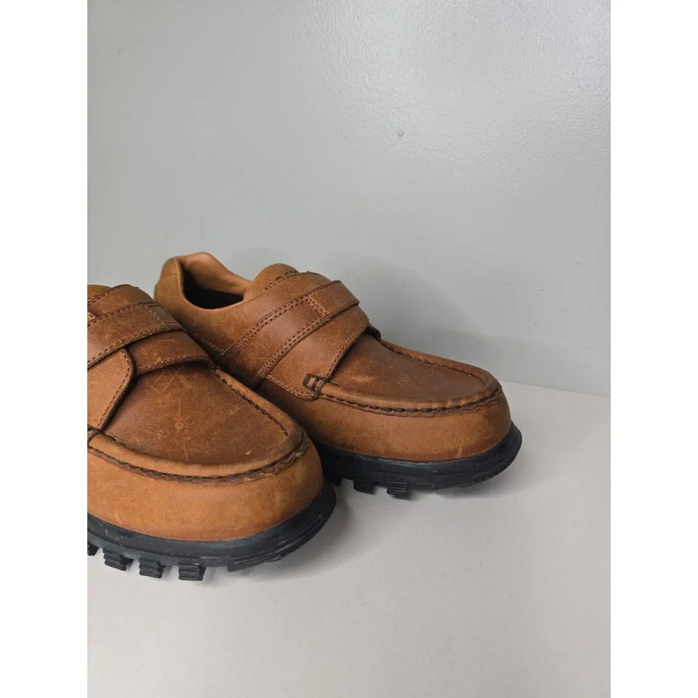 Polo Sport Ralph Lauren Women Leather Oxford Buckle Shoes 90s WB4194 Size 8.5B